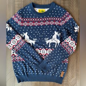 Tipsy Elves - Naughty Reindeer Pattern Holiday Sweater Men’s Size Large